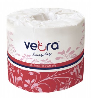 Toilet Tissue 2 Ply 700Sh Veora Everyday