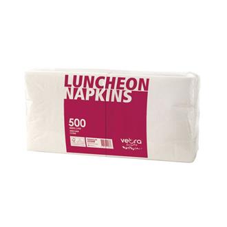 Napkin Luncheon 1 Ply White 1/4 Fold Veora