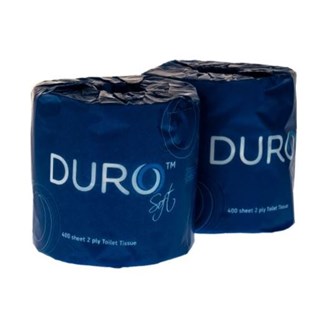 Toilet Paper 2 Ply 400sh Duro