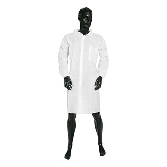 Lab Coat White Velcro Seal