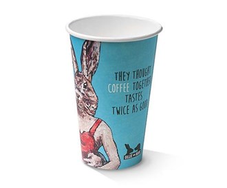 12oz PLA Coated Single Wall Cup/Art Print 80mm