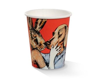 8oz PLA Coated Single Wall Cup/Art Print 80mm
