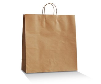 Brown Kraft Bag /Twisted paper handle- Large