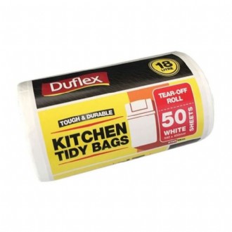 Bin Liner 18L Kitchen Tidy Roll White Ctn