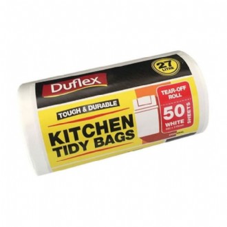 Bin Liner 27L Kitchen Tidy Roll White Ctn