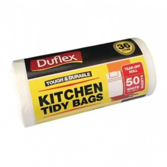 Bin Liner 36L Kitchen Tidy White Ctn