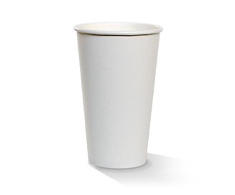Cup Single Wall 16oz 90mm - White