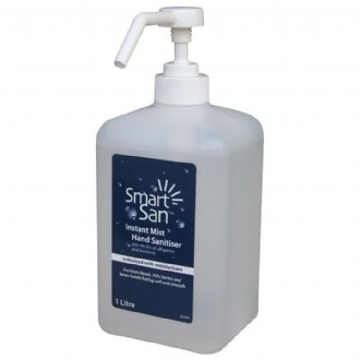 Saraya Instant Mist Hand Sanitiser Smart San Bottle 1L
