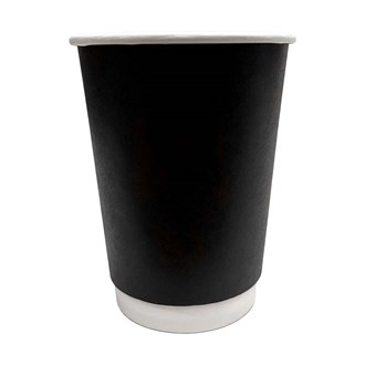 Cup Double Wall 12oz Tall - Black