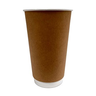 Cup Double Wall 16oz - Kraft
