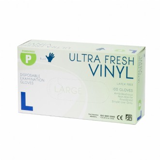 Vinyl Glove LP Medium Blue Pack/100