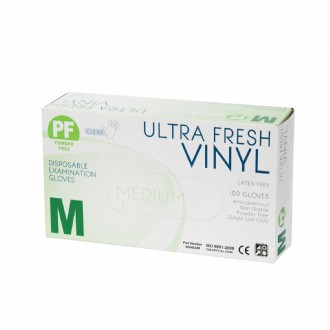 Vinyl Glove PF Large Clear Ctn 10