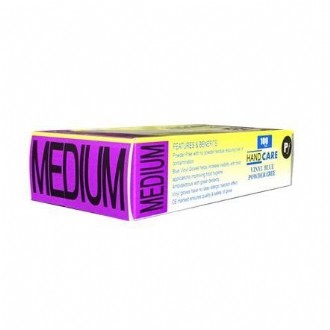 Vinyl Glove PF Medium Blue Pack/100