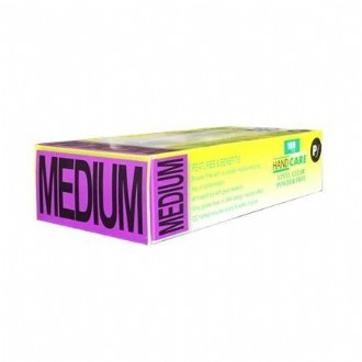 Vinyl Glove PF Medium Clear Pack/100