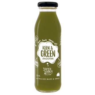 Yarra Valley Hilltop Keen & Green Smoothie 350ml Ctn/12