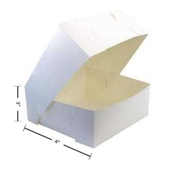 Cake Box 4x4x3 Milkboard