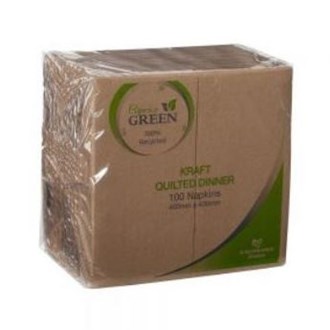 Napkin Quilted Dinner Kraft GT